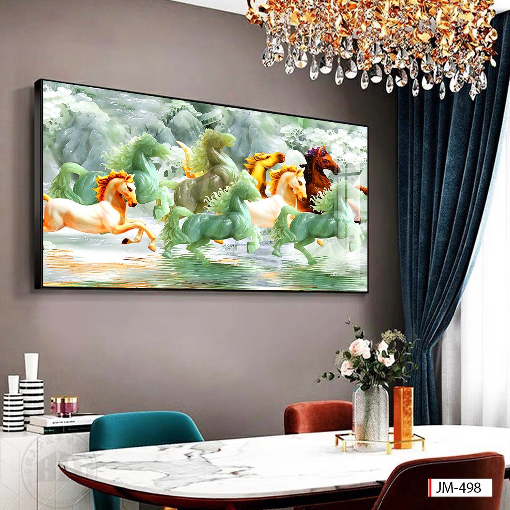 TREO TƯỜNG - TRANG TRÍ PHÒNG KHÁCH - CHỦ ĐỀ MÃ ĐÁO THÀNH CÔNG - KHỔ LỚN - MÃ JM-498