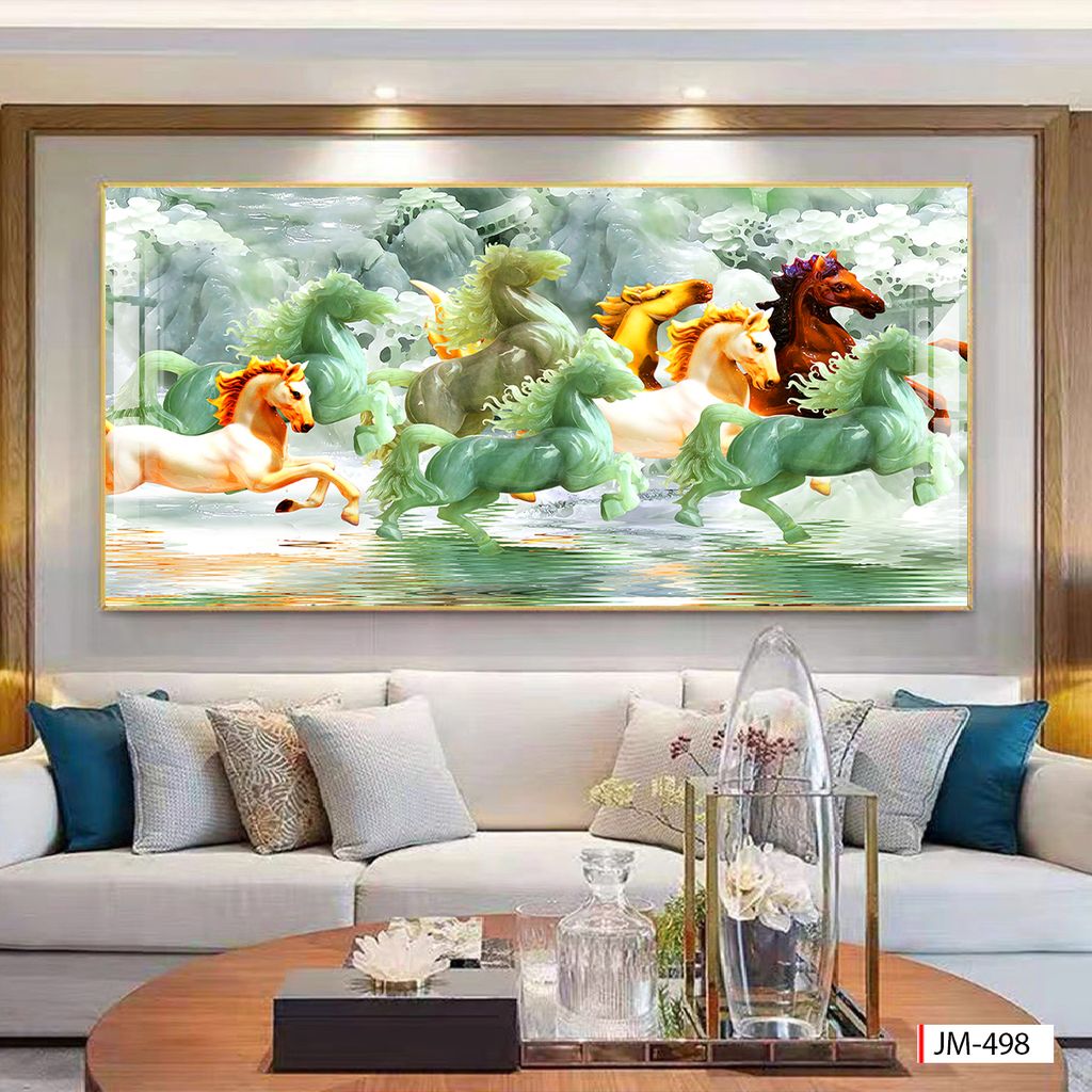 TREO TƯỜNG - TRANG TRÍ PHÒNG KHÁCH - CHỦ ĐỀ MÃ ĐÁO THÀNH CÔNG - KHỔ LỚN - MÃ JM-498