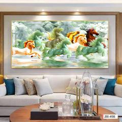 TREO TƯỜNG - TRANG TRÍ PHÒNG KHÁCH - CHỦ ĐỀ MÃ ĐÁO THÀNH CÔNG - KHỔ LỚN - MÃ JM-498