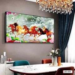 TRANH TREO TƯỜNG - TRANG TRÍ PHÒNG KHÁCH - CHỦ ĐỀ MÃ ĐÁO THÀNH CÔNG - KHỔ LỚN - MÃ JM-499