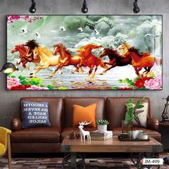 TRANH TREO TƯỜNG - TRANG TRÍ PHÒNG KHÁCH - CHỦ ĐỀ MÃ ĐÁO THÀNH CÔNG - KHỔ LỚN - MÃ JM-499