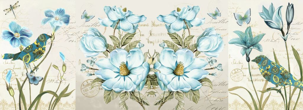 TRANH HOA TREO TƯỜNG PHÒNG KHÁCH - TRANH GHÉP BỘ 3 BỨC | MÃ JM-7522