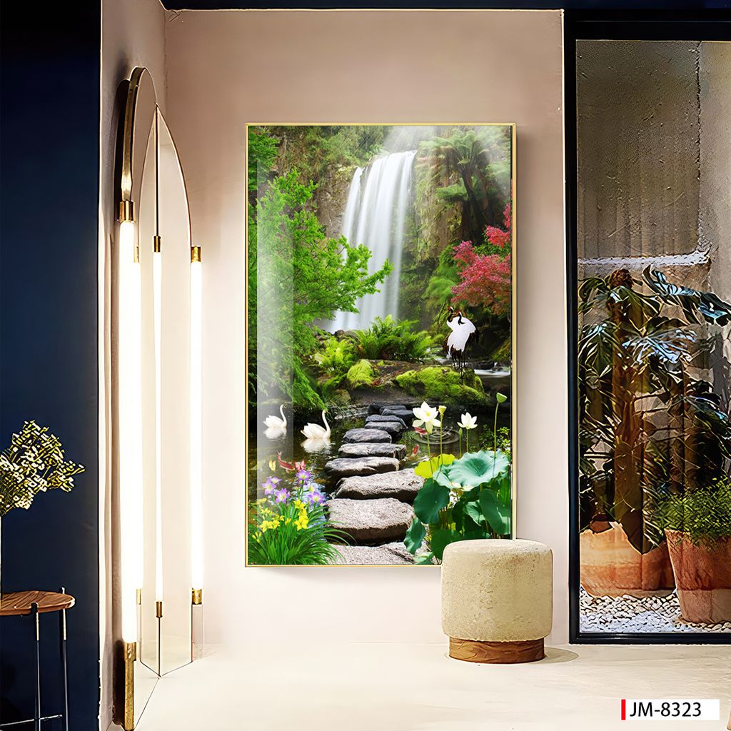 BST30 - TRANH SƠN DẦU TREO TƯỜNG - TRANG TRÍ HÀNH LANG, CẦU THANG, LỐI ĐI - CHỦ ĐỀ PHONG CẢNH THIÊN NHIÊN - KHỔ LỚN