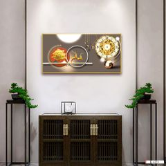 BST38 - TRANH ĐỒNG HỒ TREO TƯỜNG - TRANG TRÍ HÀNH LANG, LỐI ĐI, CẦU THANG - TRANH NGANG