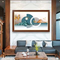 TRANH TREO TƯỜNG PHÒNG KHÁCH PHONG THỦY - TRANH HƯƠU TÀI LỘC - KHỔ LỚN | K-044
