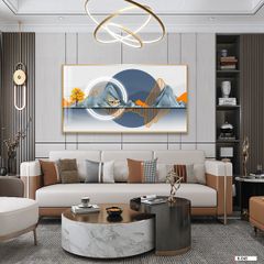 TRANH TREO TƯỜNG PHÒNG KHÁCH PHONG THỦY - TRANH HƯƠU TÀI LỘC - KHỔ LỚN | K-045