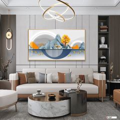 TRANH TREO TƯỜNG PHÒNG KHÁCH - TRANH HƯƠU TÀI LỘC - KHỔ LỚN | K-047