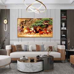 TRANH TREO TƯỜNG - TRANG TRÍ PHÒNG KHÁCH - CHỦ ĐỀ MÃ ĐÁO THÀNH CÔNG - MÃ MD203