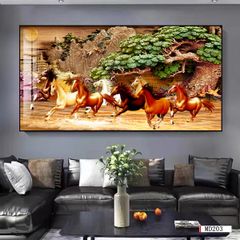 BST05 - TRANH TREO PHÒNG KHÁCH HIỆN ĐẠI - TRANH TRANG TRÍ - TRANH TREO TƯỜNG MÃ ĐÁO THÀNH CÔNG - KIỂU TRANH LIỀN KHỔ