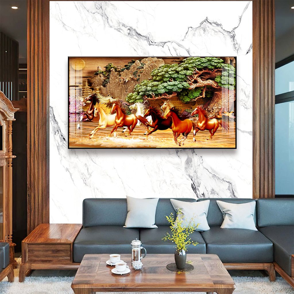 TRANH TREO TƯỜNG - TRANG TRÍ PHÒNG KHÁCH - CHỦ ĐỀ MÃ ĐÁO THÀNH CÔNG - MÃ MD203