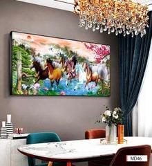 TRANH TREO TƯỜNG - TRANG TRÍ PHÒNG KHÁCH - CHỦ ĐỀ MÃ ĐÁO THÀNH CÔNG - MÃ MD46