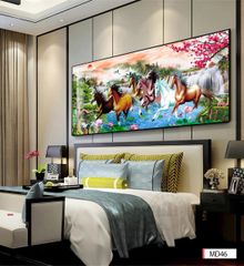 TRANH TREO TƯỜNG - TRANG TRÍ PHÒNG KHÁCH - CHỦ ĐỀ MÃ ĐÁO THÀNH CÔNG - MÃ MD46