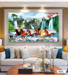 TRANH TREO TƯỜNG - TRANG TRÍ PHÒNG KHÁCH - CHỦ ĐỀ MÃ ĐÁO THÀNH CÔNG - MÃ MD47