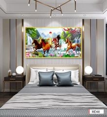 TRANH TREO TƯỜNG - TRANG TRÍ PHÒNG KHÁCH - CHỦ ĐỀ MÃ ĐÁO THÀNH CÔNG - MÃ MD48