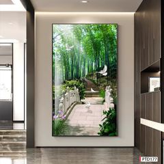 TRANH TREO TƯỜNG - TRANG TRÍ PHÒNG KHÁCH, SAU SOFA - CHỦ ĐỀ TRANH PHONG CẢNH THIÊN NHIÊN - TRANH ĐƠN DỌC - MÃ PTD177