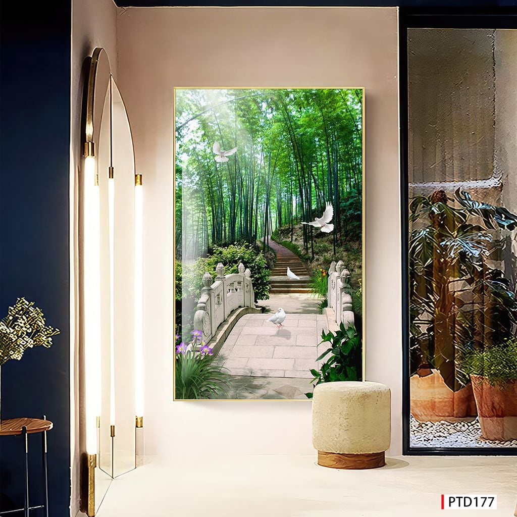 TRANH TREO TƯỜNG - TRANG TRÍ PHÒNG KHÁCH, SAU SOFA - CHỦ ĐỀ TRANH PHONG CẢNH THIÊN NHIÊN - TRANH ĐƠN DỌC - MÃ PTD177