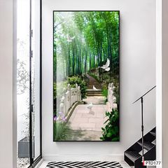 BST67 - TRANH TREO TƯỜNG - TRANG TRÍ PHÒNG KHÁCH, SAU SOFA - CHỦ ĐỀ TRANH PHONG CẢNH THIÊN NHIÊN - TRANH ĐƠN DỌC