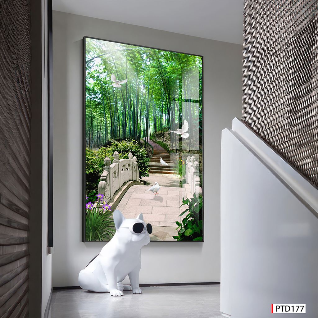 TRANH TREO TƯỜNG - TRANG TRÍ PHÒNG KHÁCH, SAU SOFA - CHỦ ĐỀ TRANH PHONG CẢNH THIÊN NHIÊN - TRANH ĐƠN DỌC - MÃ PTD177