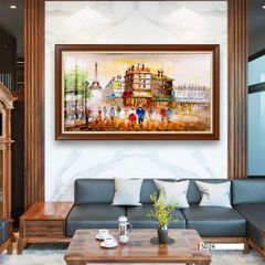 TRANH TREO TƯỜNG PHÒNG KHÁCH - TRANH PHONG CẢNH CHÂU ÂU CỔ ĐIỂN - KHỔ LỚN | MÃ SD24