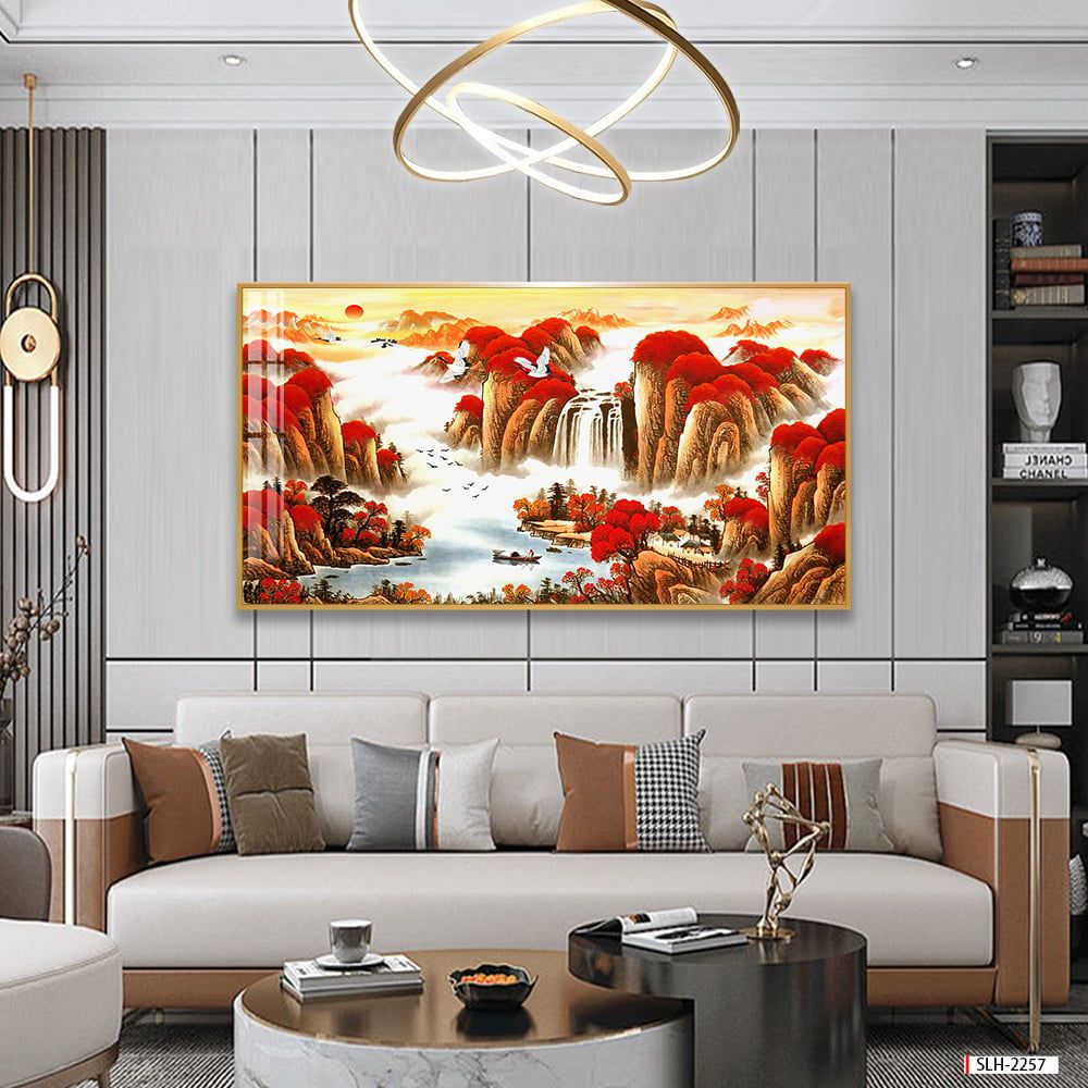 TRANH TREO TƯỜNG PHÒNG KHÁCH - TRANH PHONG CẢNH THIÊN NHIÊN - KHỔ LỚN | MÃ SLH-2257