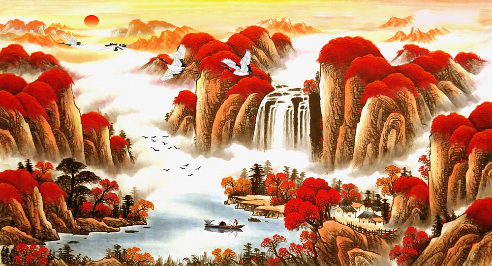 TRANH TREO TƯỜNG PHÒNG KHÁCH - TRANH PHONG CẢNH THIÊN NHIÊN - KHỔ LỚN | MÃ SLH-2257