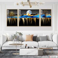 TRANH TREO PHÒNG KHÁCH HIỆN ĐẠI - TRANH GHÉP BỘ NHIỀU BỨC | MÃ SLH-3011