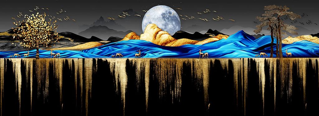 TRANH TREO PHÒNG KHÁCH HIỆN ĐẠI - TRANH GHÉP BỘ NHIỀU BỨC | MÃ SLH-3011