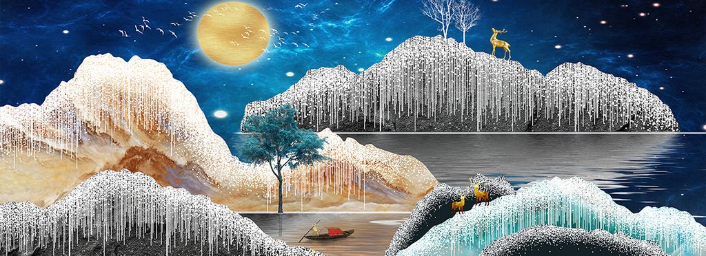 TRANH TREO PHÒNG KHÁCH HIỆN ĐẠI - TRANH GHÉP BỘ NHIỀU BỨC | MÃ SLH-3029