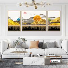 TRANH TREO TƯỜNG PHÒNG KHÁCH - TRANH HƯƠU TÀI LỘC | MÃ SLH-3052