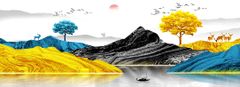 TRANH TREO TƯỜNG PHÒNG KHÁCH - TRANH PHONG CẢNH THIÊN NHIÊN - TRANH GHÉP BỘ NHIỀU BỨC | MÃ SLH-3100