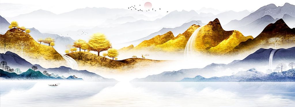 TRANH TREO TƯỜNG PHÒNG KHÁCH - TRANH PHONG CẢNH THIÊN NHIÊN - TRANH GHÉP BỘ NHIỀU BỨC | MÃ SLH-3177