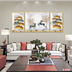 TRANH TREO TƯỜNG PHÒNG KHÁCH - TRANH HƯƠU TÀI LỘC | MÃ SLH-4122