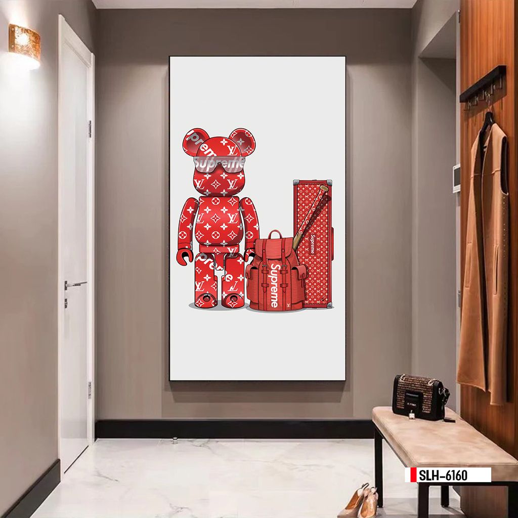 TRANH TREO NHÀ HÀNG, KHÁCH SẠN - CẦU THANG LỐI ĐI - TRANH KAW và BEARBRICK | MÃ SLH-6160