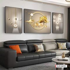 BST171 -TRANH PHONG THỦY 3D - TRANG TRÍ PHÒNG KHÁCH, SAU SOFA, PHÒNG NGỦ - CHỦ ĐỀ HIỆN ĐẠI HƯƠU TÀI LỘC