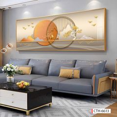BST163 - TRANH TREO TƯỜNG PHÒNG KHÁCH - SAU SOFA - TRANH TREO TƯỜNG HIỆN ĐẠI HUƠU TÀI LỘC