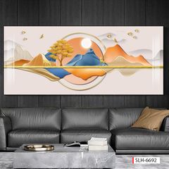 BST163 - TRANH TREO TƯỜNG PHÒNG KHÁCH - SAU SOFA - TRANH TREO TƯỜNG HIỆN ĐẠI HUƠU TÀI LỘC