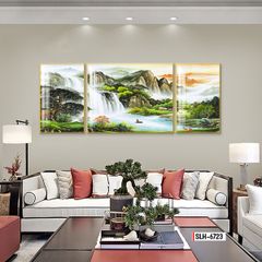 TRANH TREO TƯỜNG PHÒNG KHÁCH - TRANH PHONG CẢNH GHÉP BỘ 3 BỨC | MÃ SLH-6723