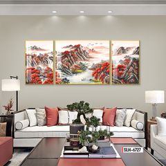 TRANH TREO TƯỜNG PHÒNG KHÁCH - TRANH PHONG CẢNH GHÉP BỘ 3 BỨC | MÃ SLH-6727