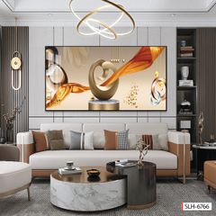 BST104 - TRANH TREO TƯỜNG - TRANG TRÍ PHÒNG KHÁCH, SAU SOFA, PHÒNG NGỦ - CHỦ ĐỀ HIỆN ĐẠI TRỪU TƯỢNG - KHỔ LỚN