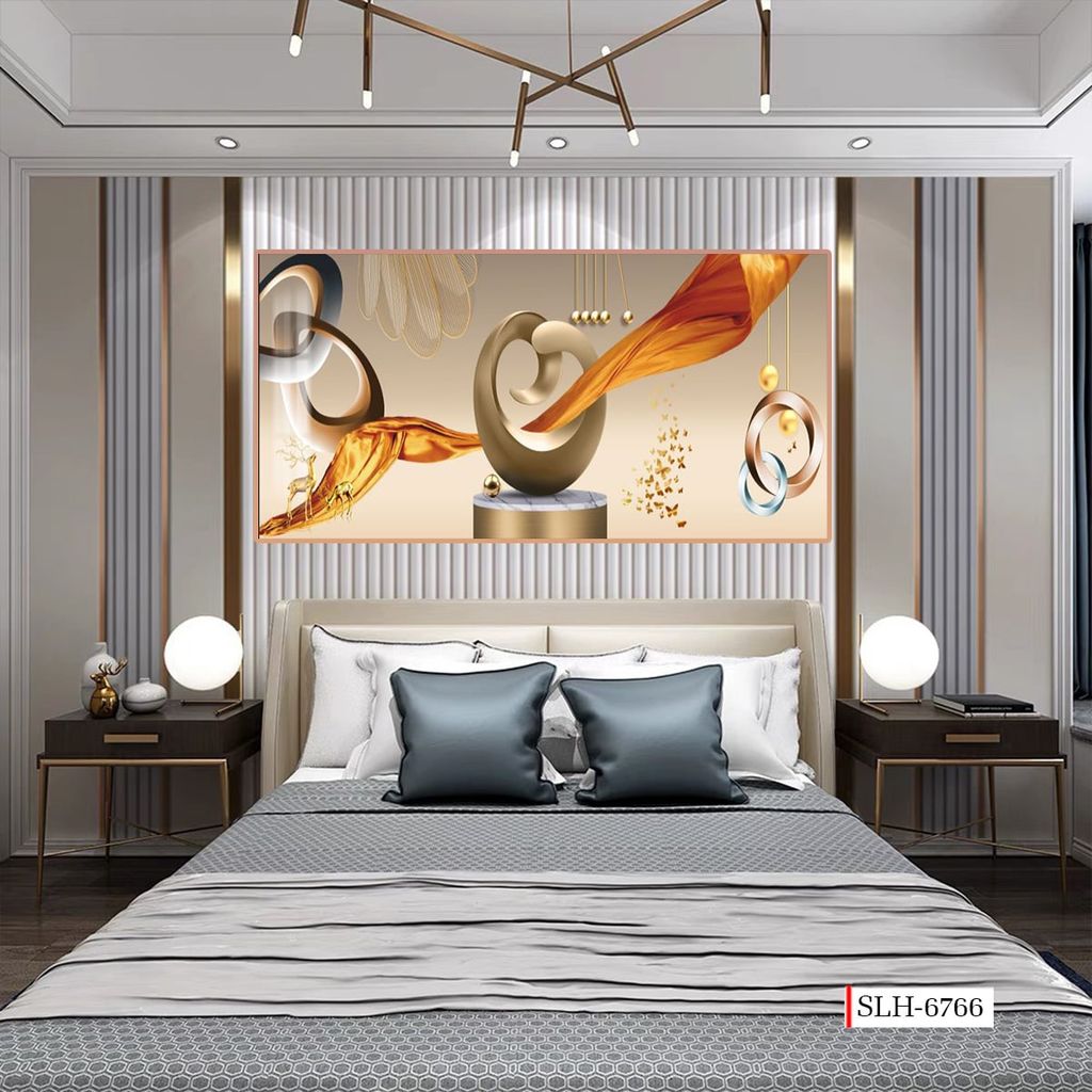 TRANH TREO PHÒNG KHÁCH - PHÒNG ĂN - PHÒNG NGỦ - TRANH HIỆN ĐẠI TRỪU TƯỢNG | MÃ SLH-6766