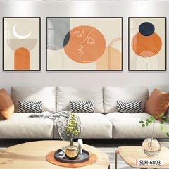258 TRANH TREO PHÒNG KHÁCH HIỆN ĐẠI - TRANH TRANG TRÍ - TRANH TREO TƯỜNG HIỆN ĐẠI TRỪU TƯỢNG - TRANH GHÉP BỘ 3 BỨC | MÃ SLH-6803