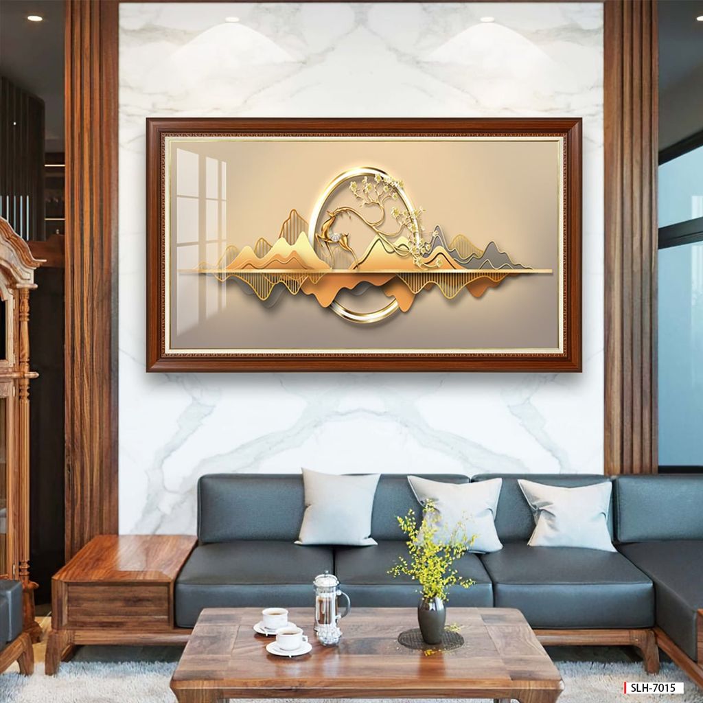 TRANH TREO PHÒNG KHÁCH PHONG THỦY - TRANH HƯƠU TÀI LỘC - KHỔ LỚN | Mã SLH-7015