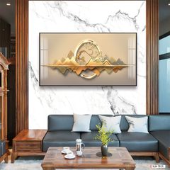 TRANH TREO PHÒNG KHÁCH PHONG THỦY - TRANH HƯƠU TÀI LỘC - KHỔ LỚN | Mã SLH-7015