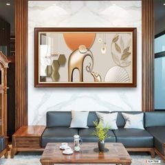 TRANH TREO TƯỜNG PHÒNG KHÁCH - TRANH HIỆN ĐẠI TRỪU TƯỢNG - KHỔ LỚN | MÃ SLH-7068