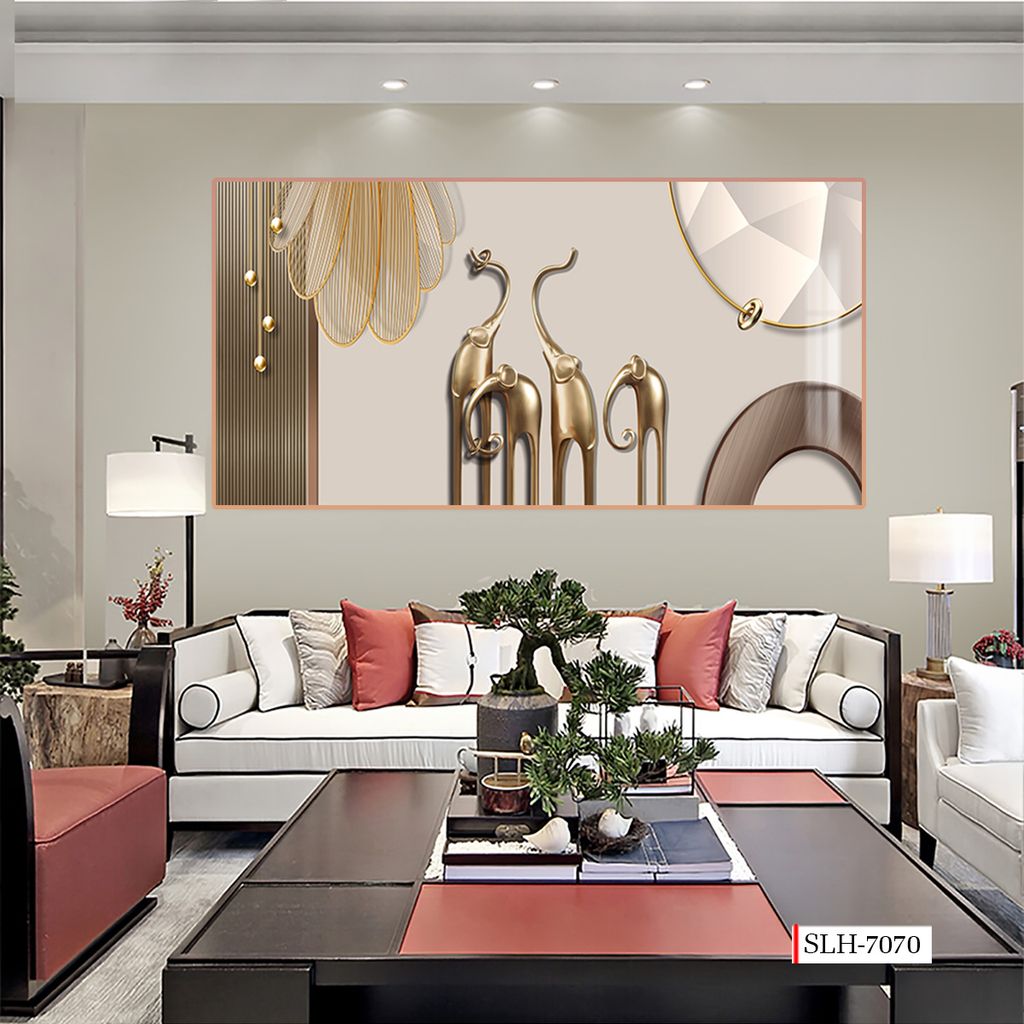 TRANH TREO PHÒNG KHÁCH - PHÒNG ĂN - PHÒNG NGỦ - TRANH HIỆN ĐẠI TRỪU TƯỢNG | MÃ SLH-7070