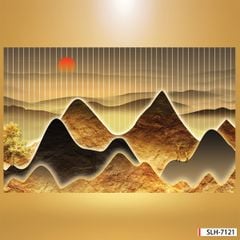 TRANH VẢI DÁN TƯỜNG 3D - TRANH VẢI NHÀ HÀNG - KHÁCH SẠN - CÀ PHÊ | MÃ SLH-7121