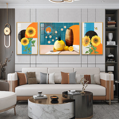 TRANH TREO TƯỜNG PHÒNG KHÁCH - TRANH BÌNH HOA GHÉP BỘ 3 BỨC | MÃ SLH-9010