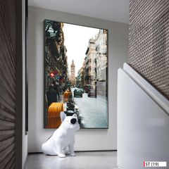 TRANH TREO TƯỜNG - TRANG TRÍ HÀNH LANG, SẢNH, LỐI ĐI - CHỦ ĐỀ TRANH PHONG CẢNH KIẾN TRÚC CHÂU ÂU - TRANH ĐƠN DỌC - MÃ ST (19)