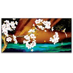 TRANH TREO TƯỜNG KHUNG HỢP KIM - TRANH TREO PHÒNG KHÁCH - TRANH HOA | MÃ T2HD09