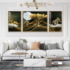 TRANH TREO TƯỜNG PHÒNG KHÁCH - TRANH HƯƠU TÀI LỘC | MÃ T2HD26